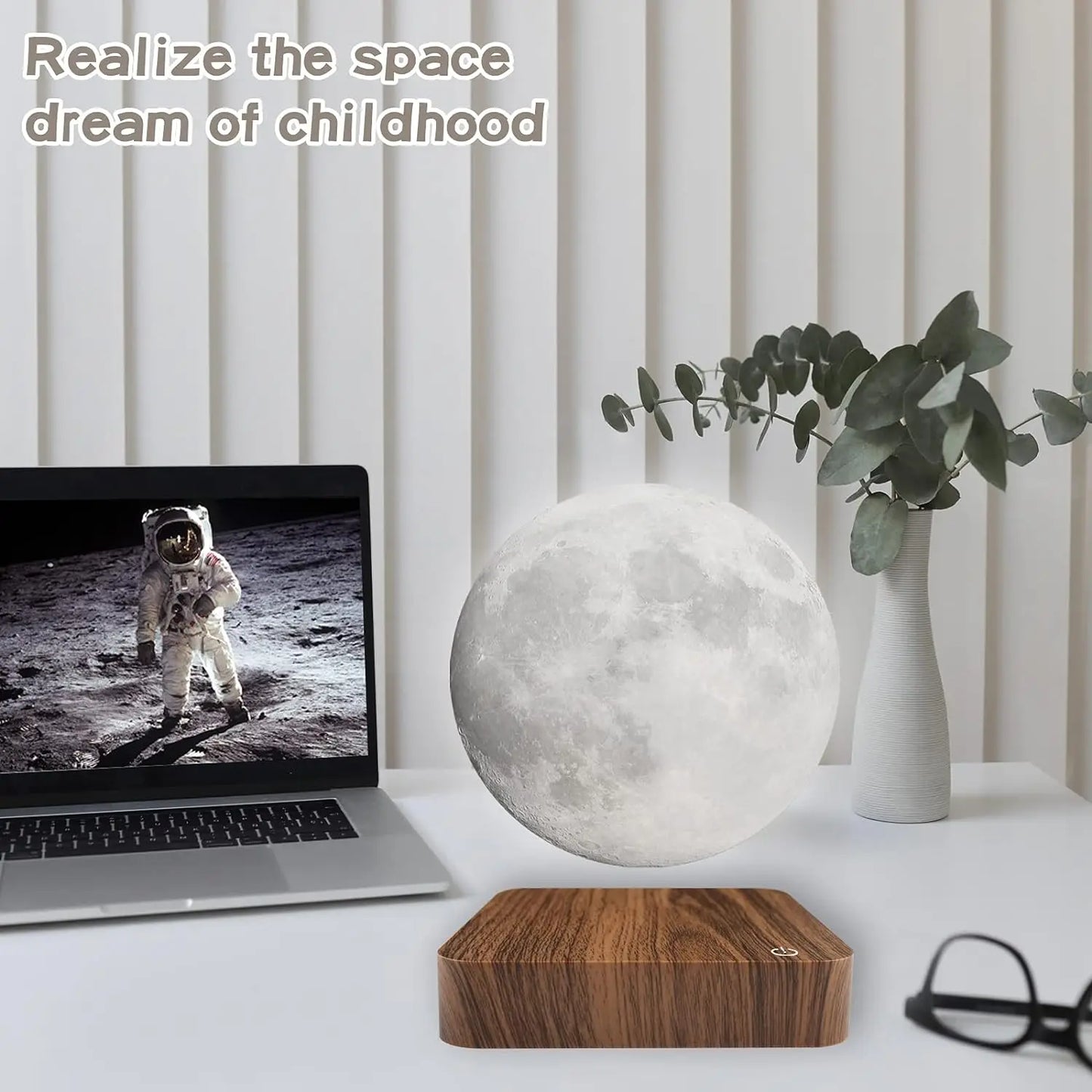 3D Levitating Moon Lamp & Wireless Charger