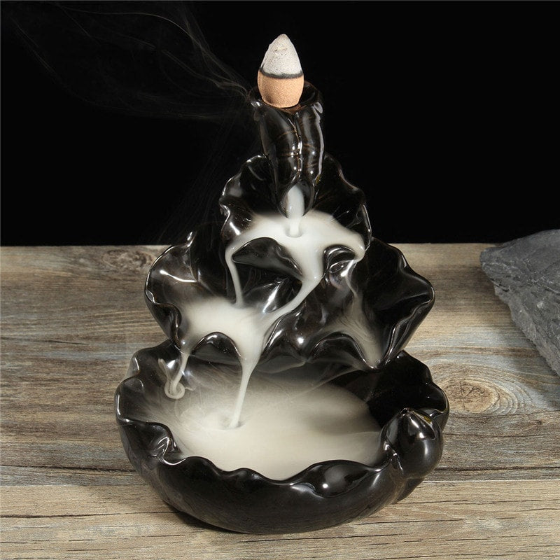 Ceramic Waterfall Incense Burner