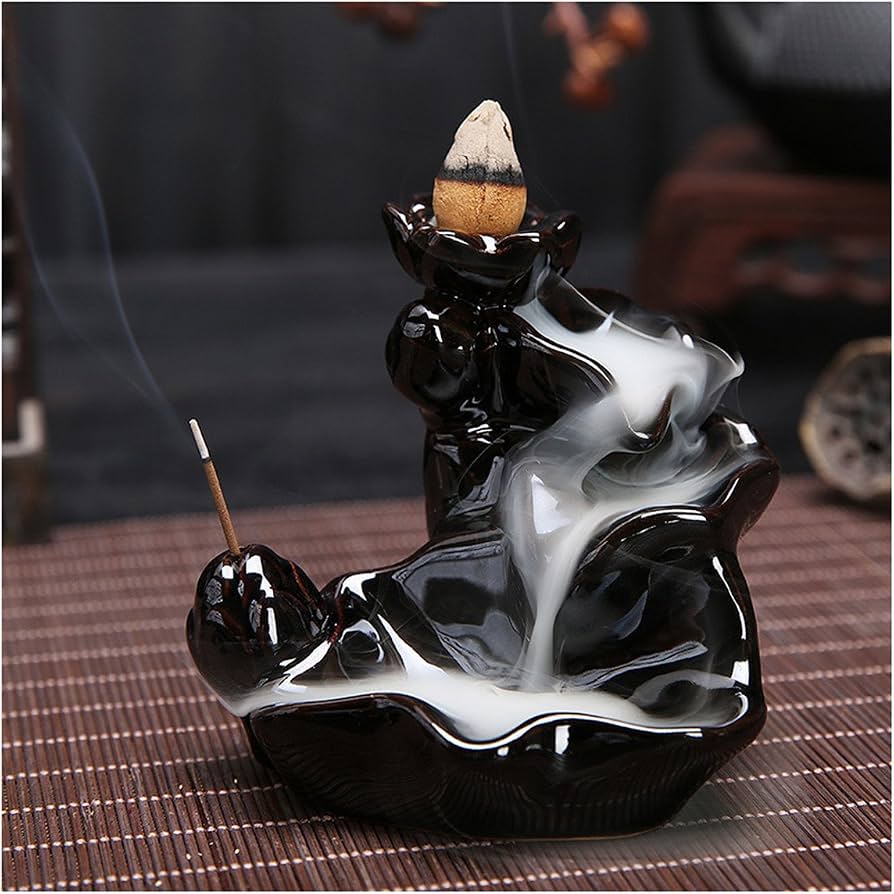 Ceramic Waterfall Incense Burner